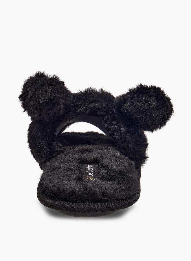 Le Confort Women Faux Fur Bedroom Slides - Image 4